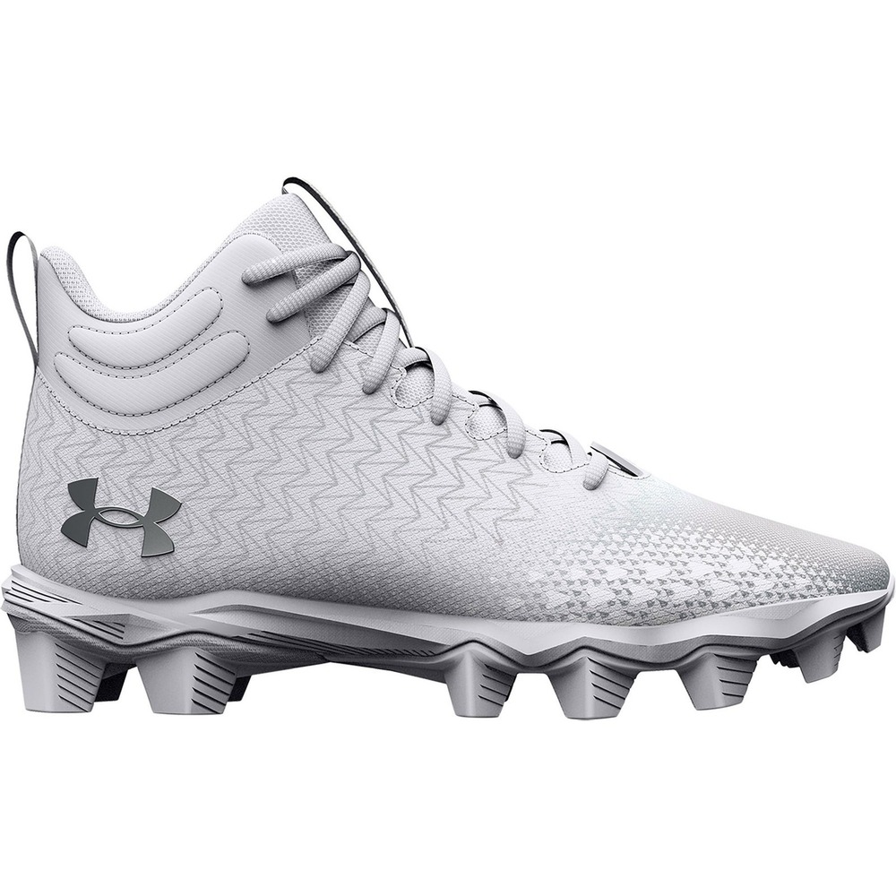 Under Armour Spotlight Franchise 3.0 RM Men's Cleats - White/Silver, 8.5